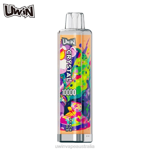 UWIN Vape Australia - UWIN CRYSTAL 10000 DISPOSABLE VAPE Peach Ice 428LB10