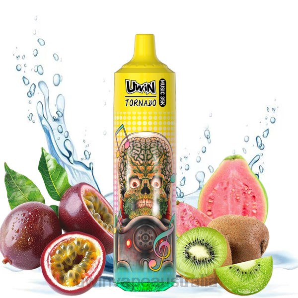 UWIN Vape Puff - UWIN CRYSTAL 35K DISPOSABLE VAPE Kiwi Passion Fruit Guava 428LB23
